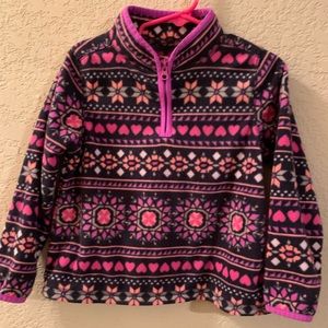 Half zip toddler girl jacket